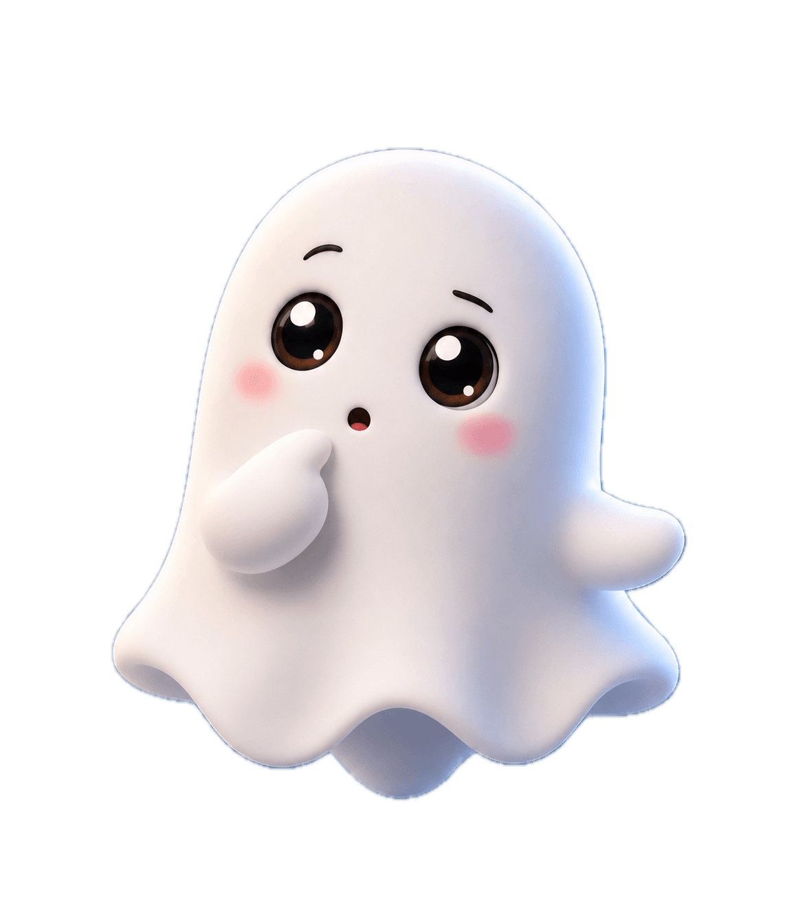 Ghostwords mascot holding a small globe